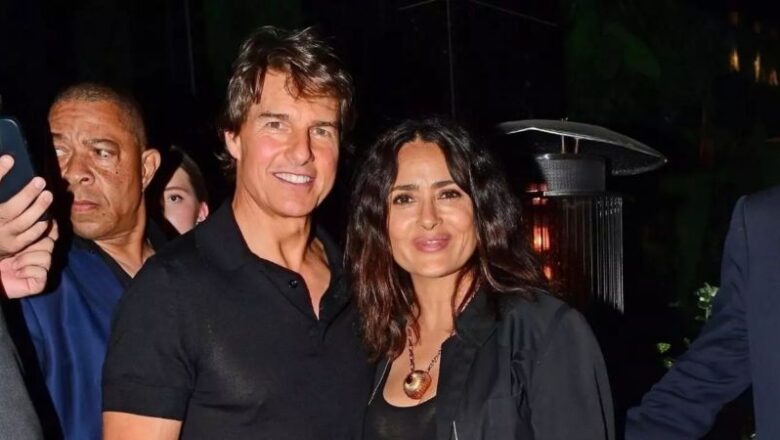 Salma Hayek, cuando cenas con Tom Cruise