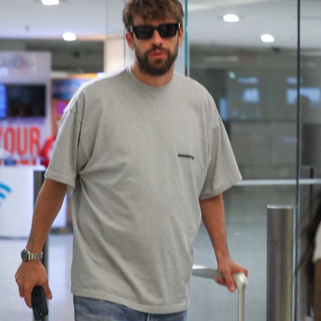 Piqué ha venido a Miami a ver a sus hijos y los sorprende con panzas 