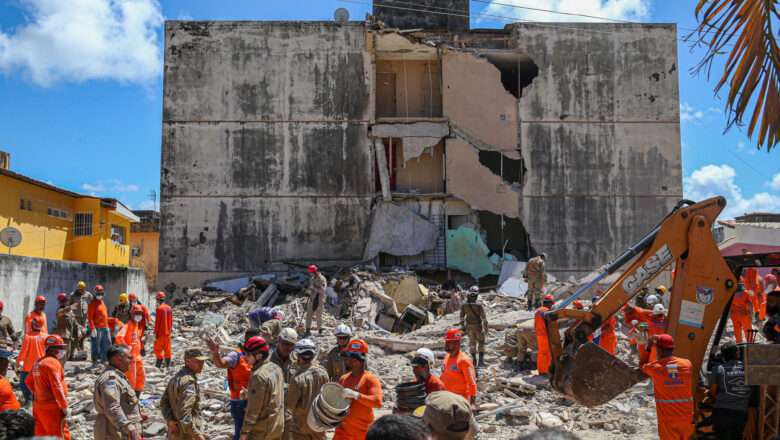 Se eleva a seis el número de víctimas tras el derrumbe de un edificio en Brasil