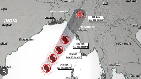 Ciclón Mocha se fortalece en India y conduce al campo de refugiados más magnate del mundo