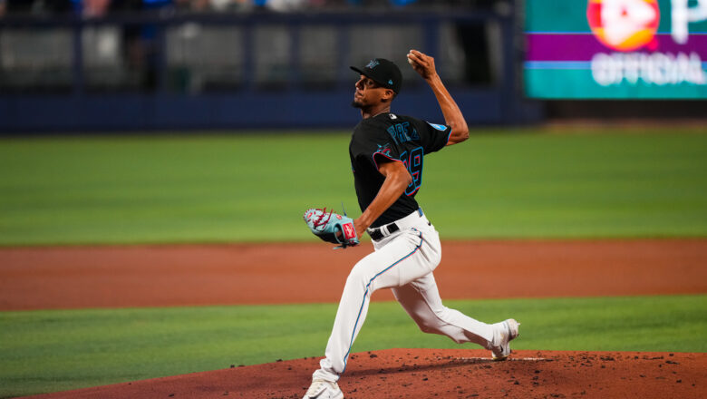 El dominicano Eury Pérez se quedó con el triunfo en su comienzo en la MLB