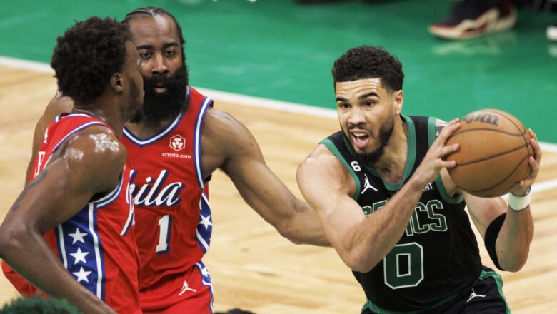 Harden y los 76ers eliminan a los Celtics en el primer partido de las semifinales