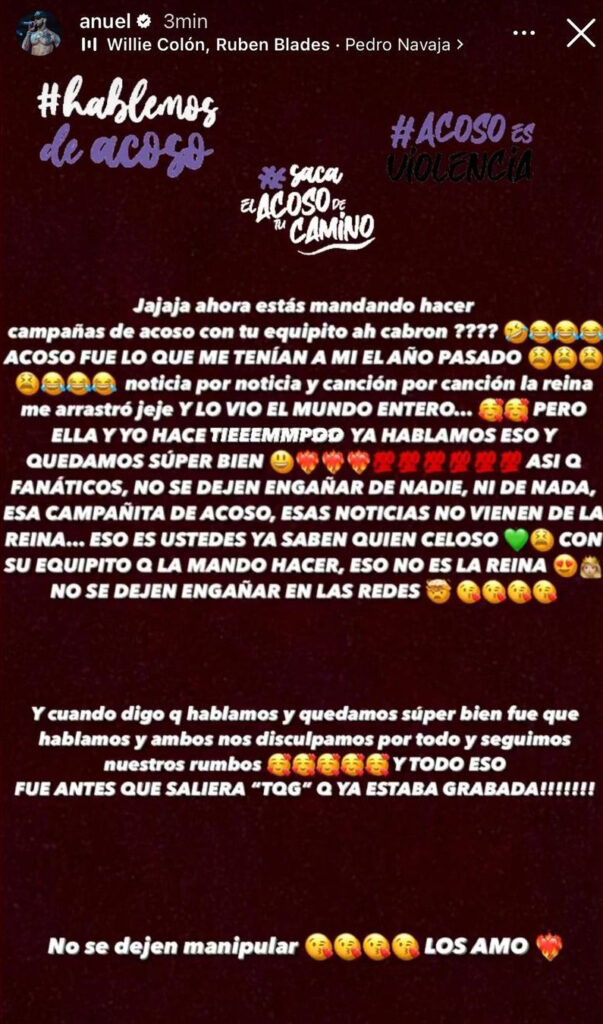 Anuel AA revela que él y Karol G ya se reconciliaron