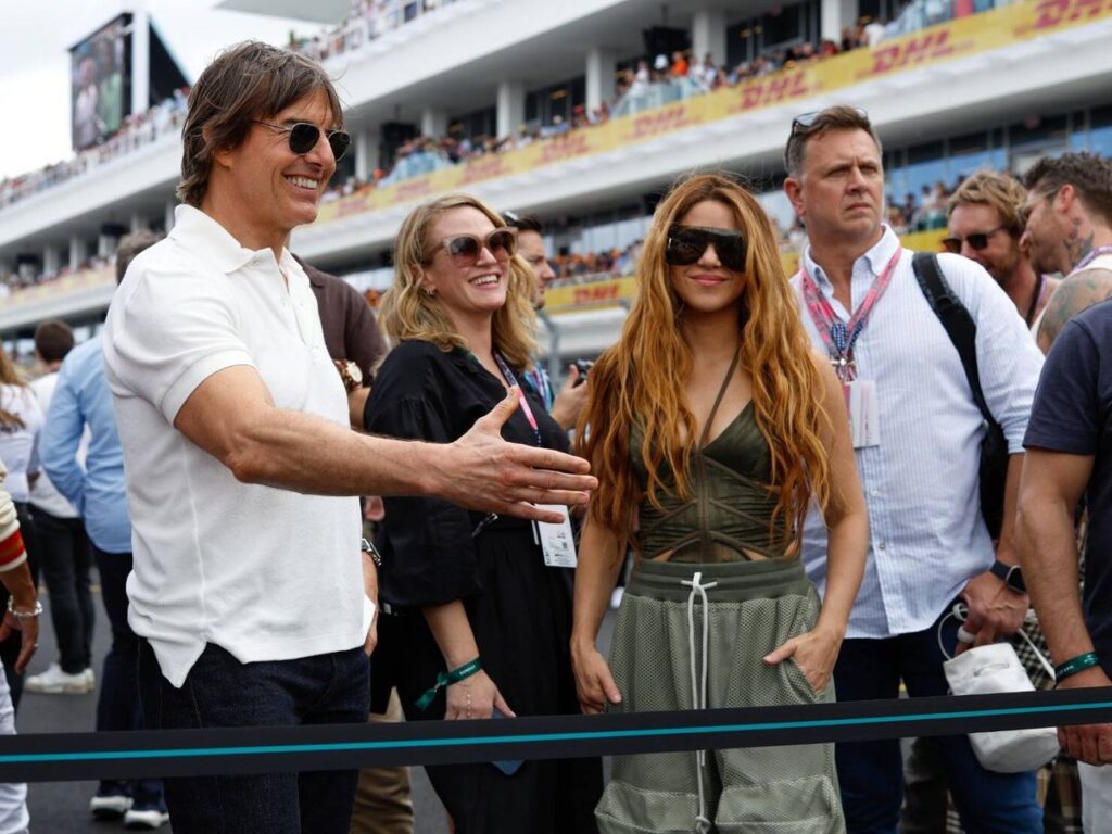 Captura a Shakira compartiendo con Tom Cruise en Miami