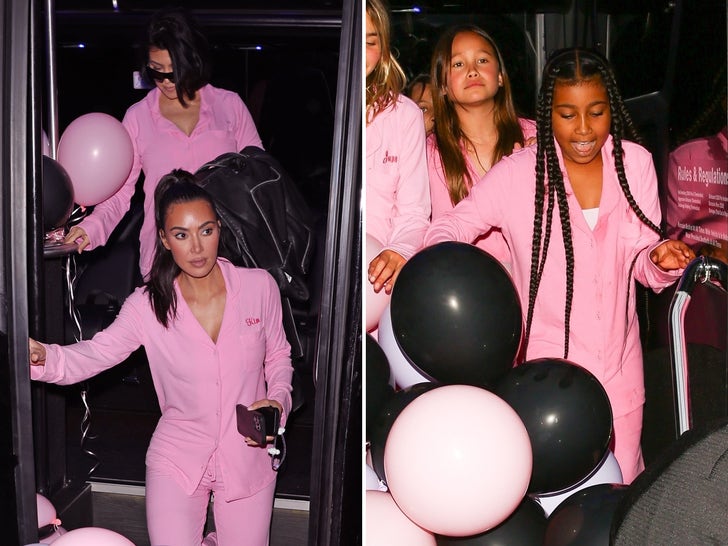 Kim Kardashian celebra el décimo cumpleaños de North West con una fiesta de pijamas con el tema de Barbie