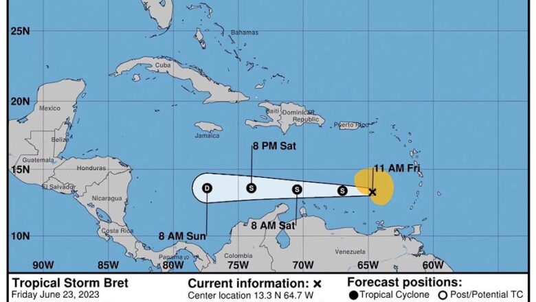 Tormenta Cindy se fortalece cerca de las Antillas Menores