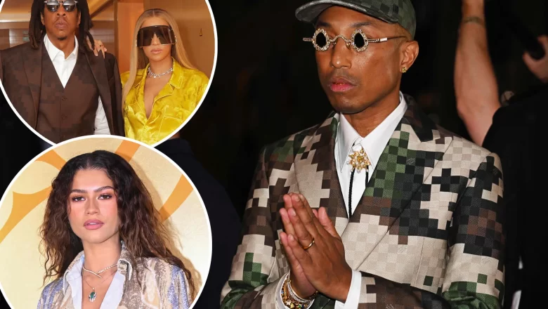 Pharrell Williams completa un derroche de celebridades en el show de Louis Vuitton