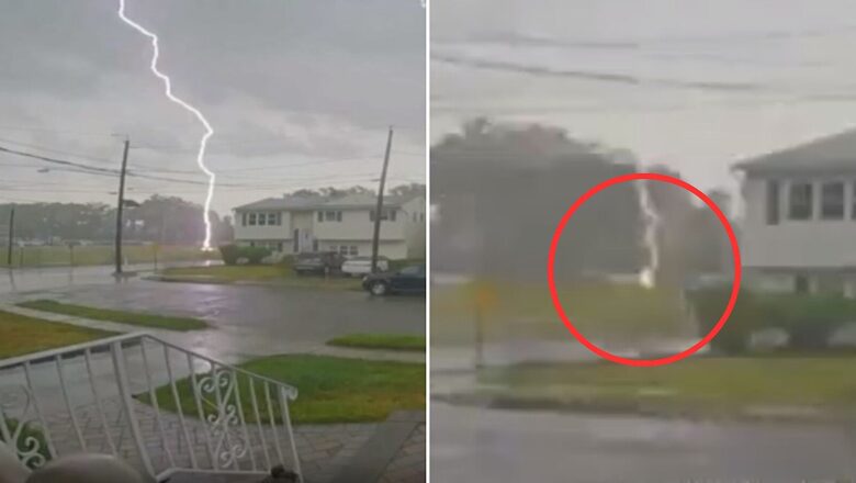 Video: Un trabajador sobrevive al impacto de un exhalación en Nueva Jersey