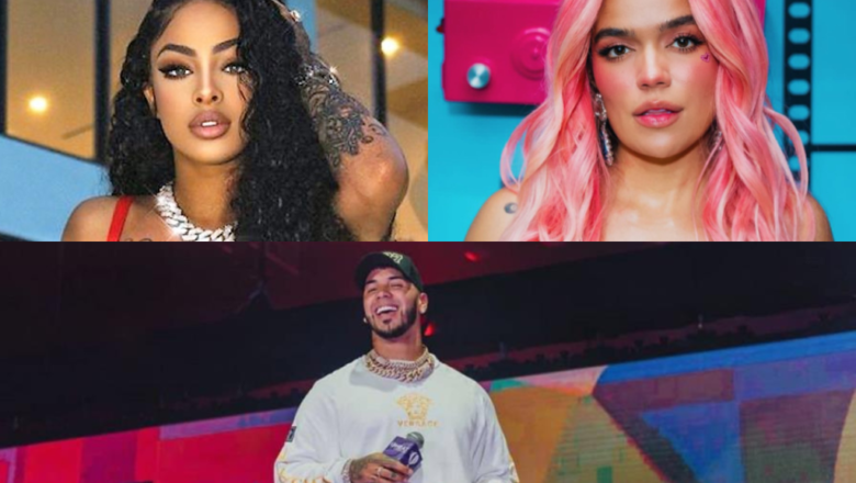 ¿Habrá romance entre Anuel, Yailin y Karol G en los Premios Heat?