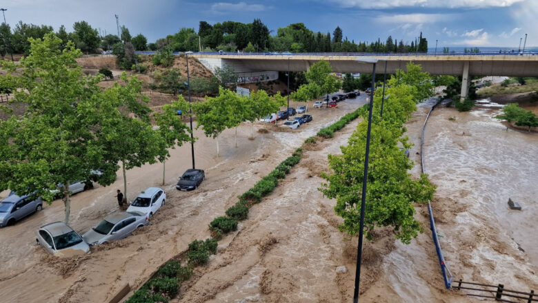 Las impactantes imágenes de la inundación en Zaragoza