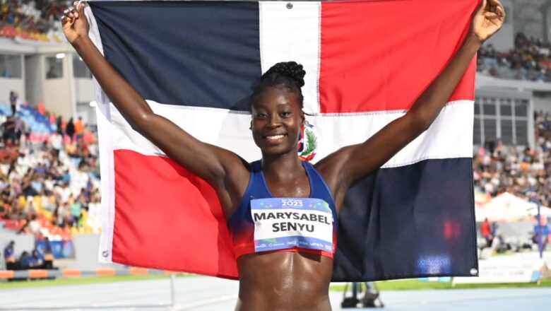 Marysabel Senyú apetito oro en brinco de cima en Salvador 2023