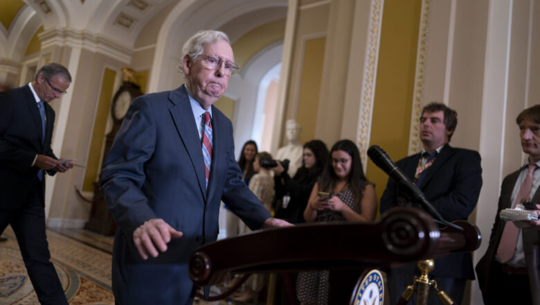 Senador Mitch McConnell se queda paralizado durante conferencia de prensa