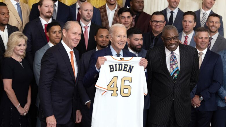 Biden recibe a los Astros de Houston en la Casa Blanca para celebrar su campeonato de Serie Mundial