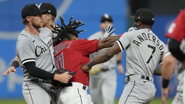 José Ramírez contra Tim Anderson, el pleito que marcó el sábado