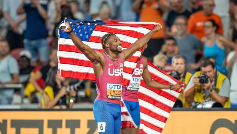 Noah Lyles completa el doblete con el oro en 200 metros en Mundial de Atletismo