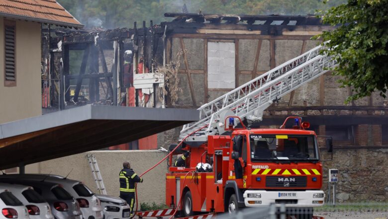 Nueve muertos en incendio de un albergue en Francia