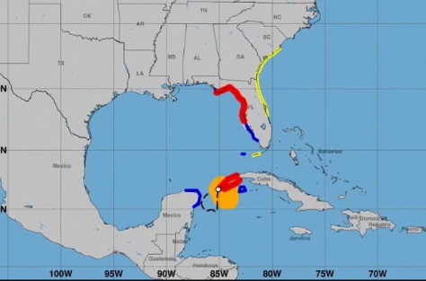 Tormenta tropical Idalia cobra fuerza  en Florida