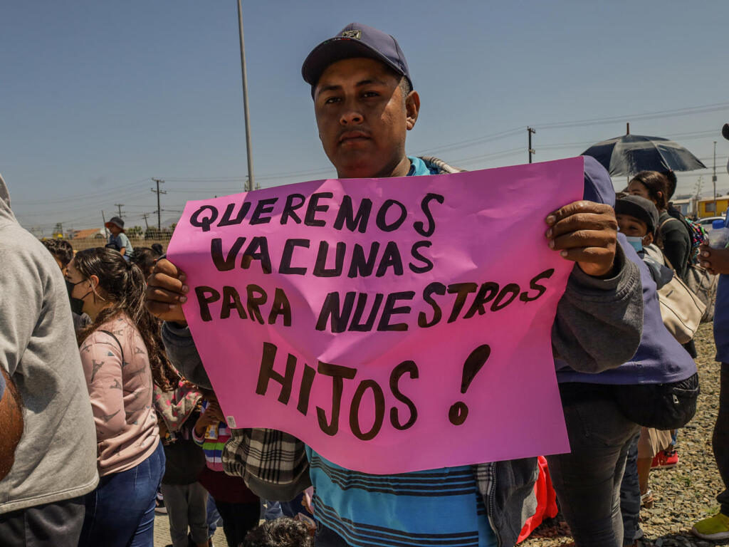 Un brote de varicela y la falta de vacunas azotan a migrantes en la frontera de México