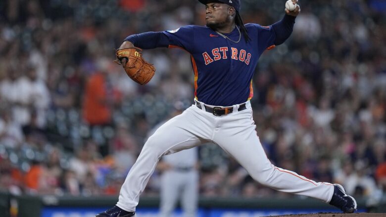 Zurdo dominicano Framber Valdez rejón no-hitter con Astros