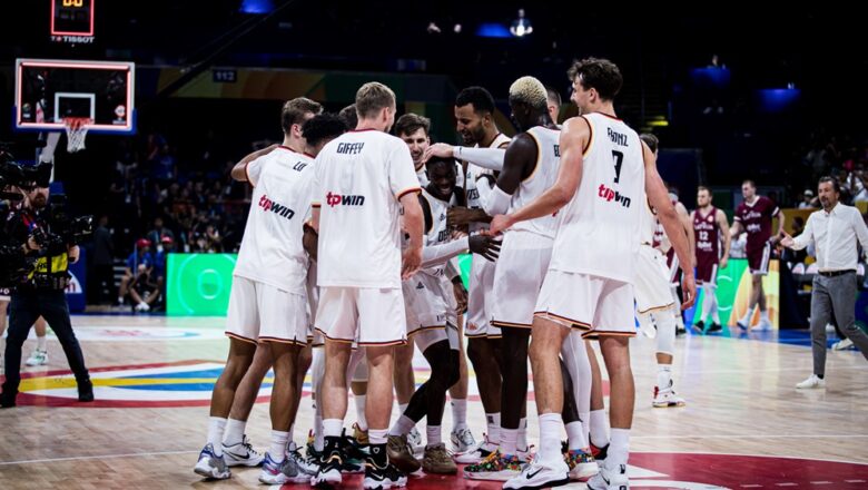 Alemania a semis luego batallar contra Letonia en Mundial FIBA