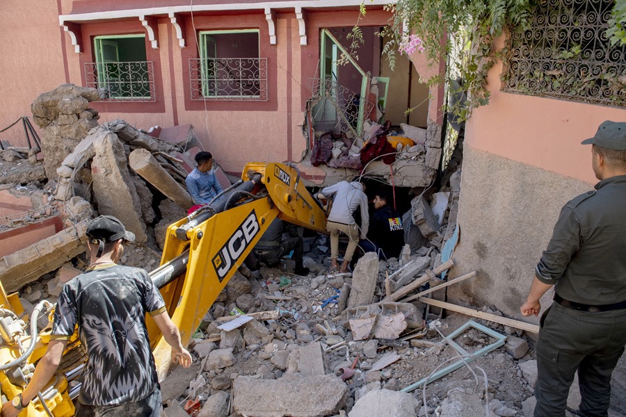 El terremoto en Marruecos abarrotó las emergencias. Fuente: Agencia EFE