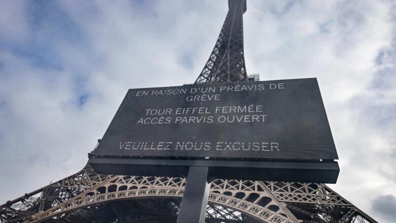 Cierran torre Eiffel por huelga del personal